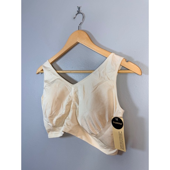 Truekind Everyday Throw-on Wireless Bralette Beige 3XL‎ NWT - Picture 3 of 10